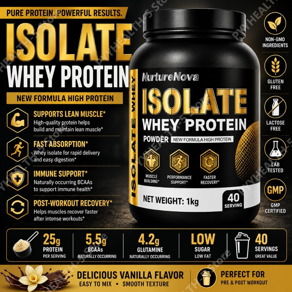 Nutrition For Fitness And Sports - مسحوق بروتين مصل اللبن المعزول 1
