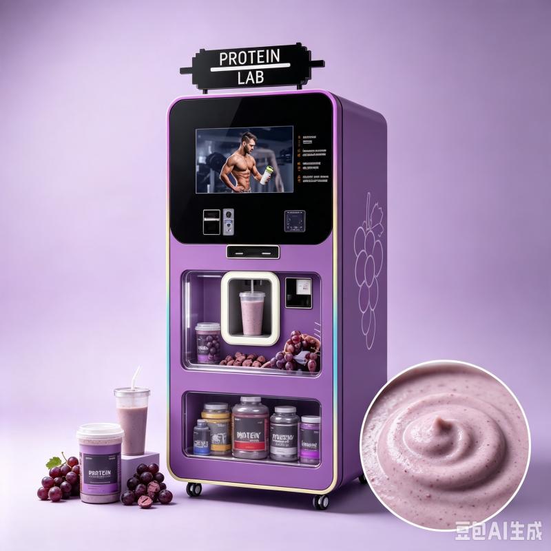 Nutrition For Fitness And Sports - ماكينة بيع مشروبات البروتين المخصصة مع