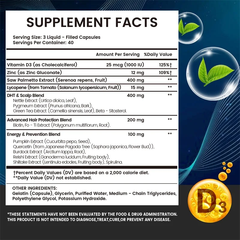 حاصرات DHT للرجال - تحتوي على  - مراجعة Biotin Hair Growth وسعره