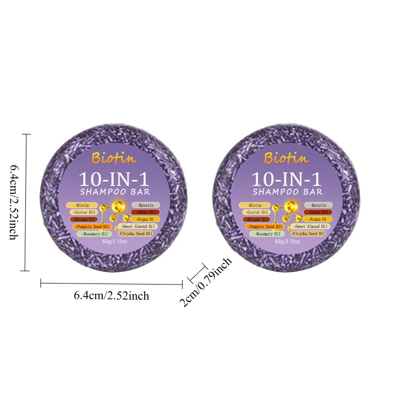 قطعتان من شامبو البيوتين 10 في - مراجعة Biotin Hair Growth وسعره