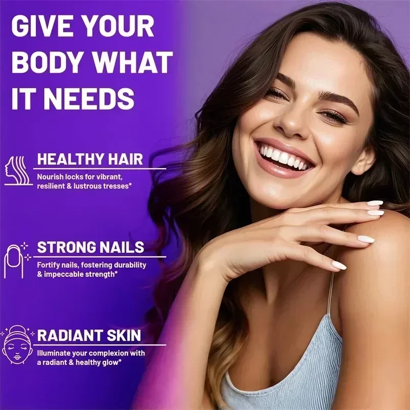 مكمل الكيراتين الكولاجين البيو - مراجعة Biotin Hair Growth وسعره