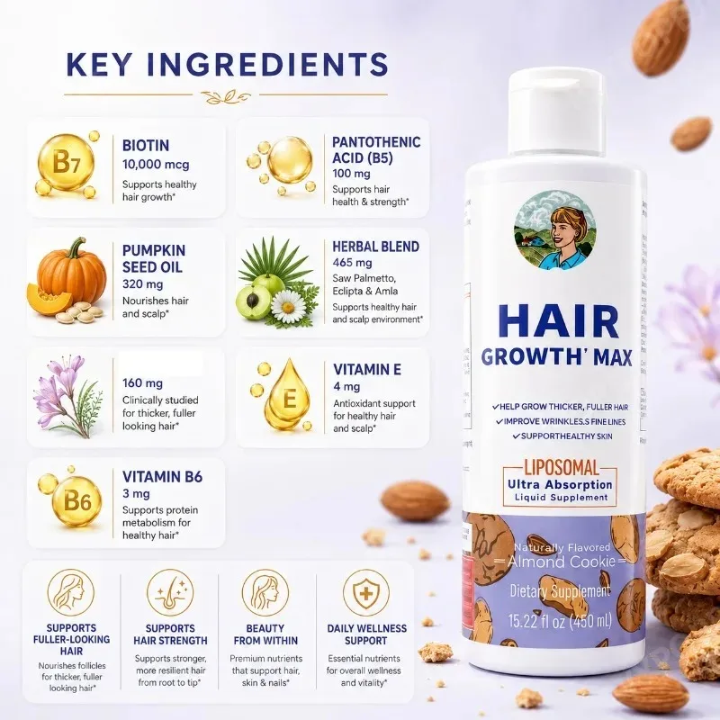 مكمل غذائي لنمو الشعر للنساء م - مراجعة Biotin Hair Growth وسعره