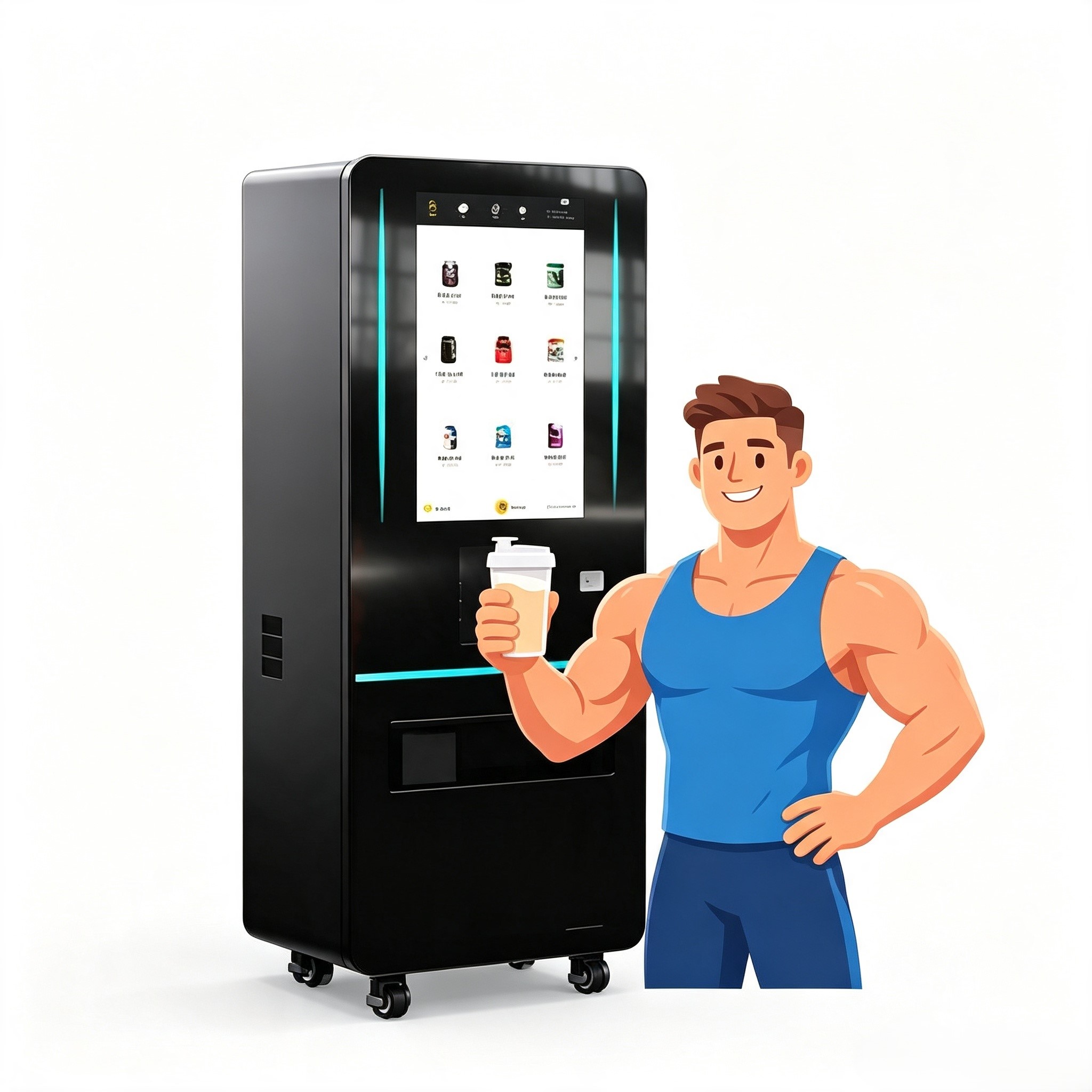 آلة بيع بروتين مصل اللبن الذكي - مراجعة Nutrition Fitness وسعره